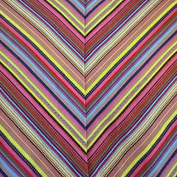 Retro Rainbow Chevron A-Line Skirt Size S - Picture 2 of 7